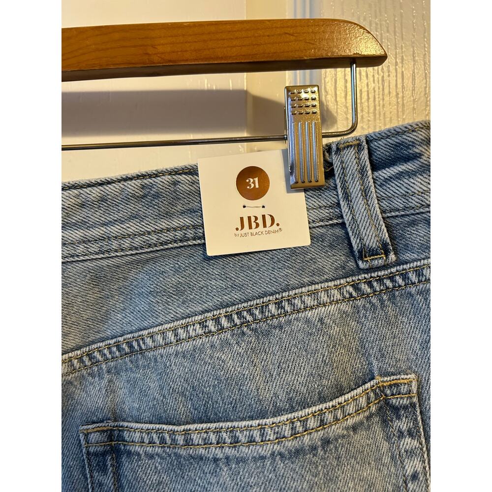 Just Black Denim Jeans Size 31 Wide Leg - Picture 7 of 8